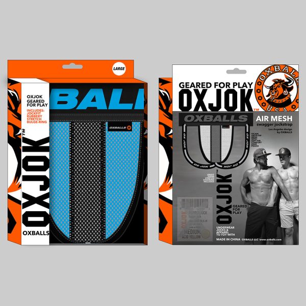 Oxballs Oxjok Airmesh Swagger Slider-Strap Jock Sky Blue M - Image 6