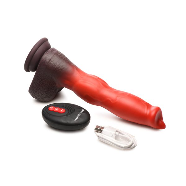 Creature Cocks Canine Thrusting & Vibrating Silicone Dildo with Remote Control - Image 9