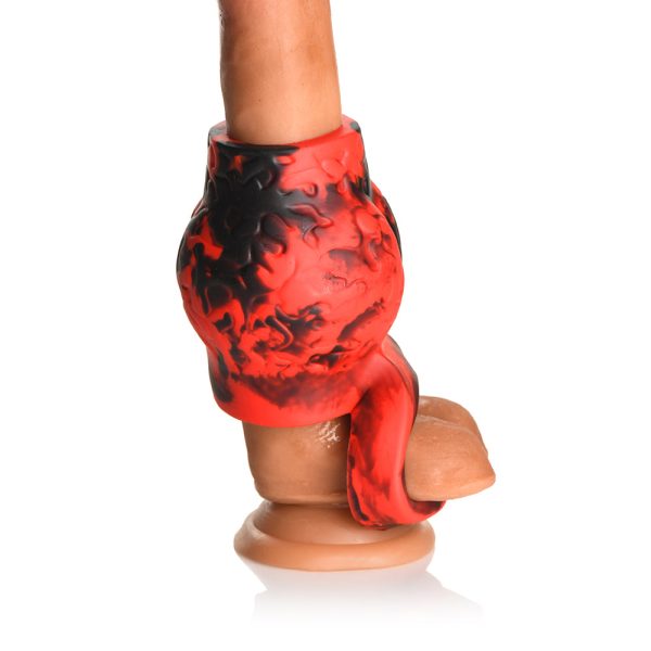 Creature Cocks Hell Hound Silicone Girth Enhancer with Ball Strap L - Image 9