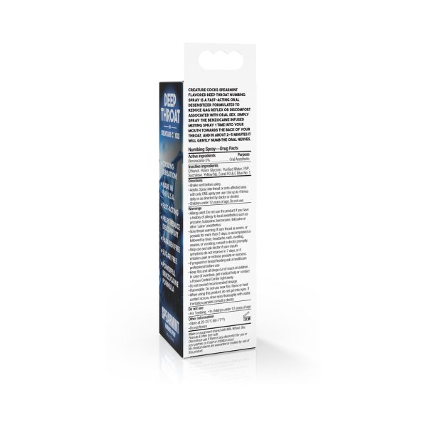 Creature Cocks Throat Numbing Spray Spearmint 1 oz. - Image 6