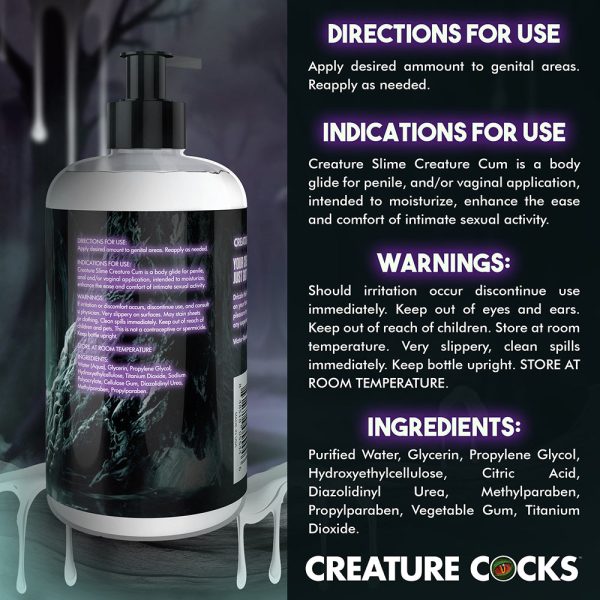 Creature Slime Creature Cum Unscented Jizz Lubricant 16 oz. - Image 8