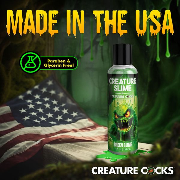 Creature Slime Green Water-Based Lubricant 4 oz. - Image 8
