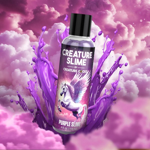 Creature Slime Purple Water-Based Lubricant 4 oz. - Image 4