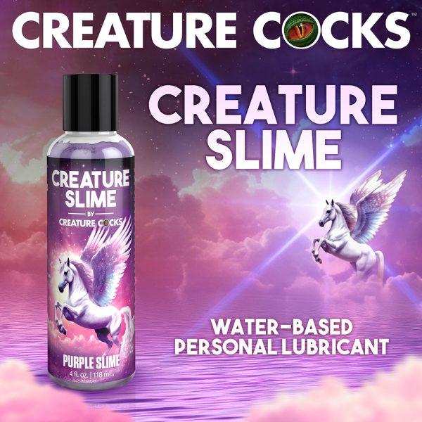 Creature Slime Purple Water-Based Lubricant 4 oz. - Image 5