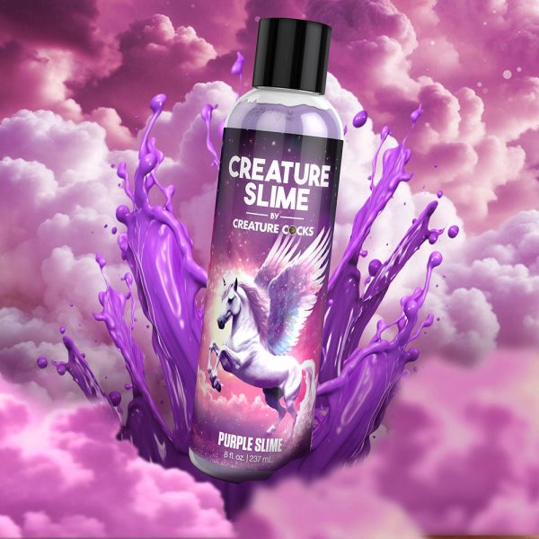 Creature Slime Purple Water-Based Lubricant 8 oz. - Image 4