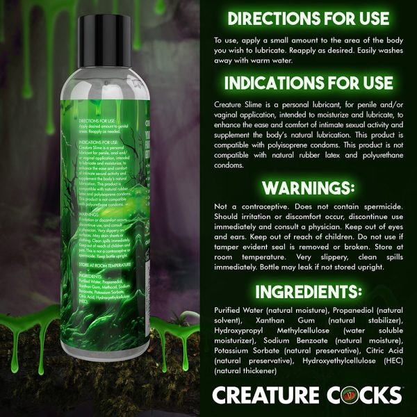 Creature Slime Water-Based Lubricant 8 oz. - Image 9