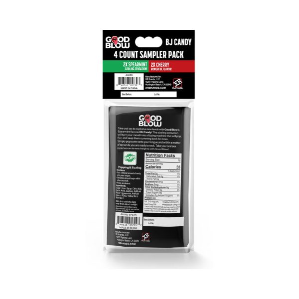 Good Blow BJ Candy Pack Spearmint/Cherry 4-Piece Sampler - Image 2