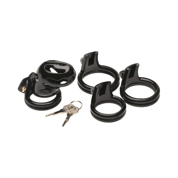 Master Series Double Ring Chastity Cage - Image 8