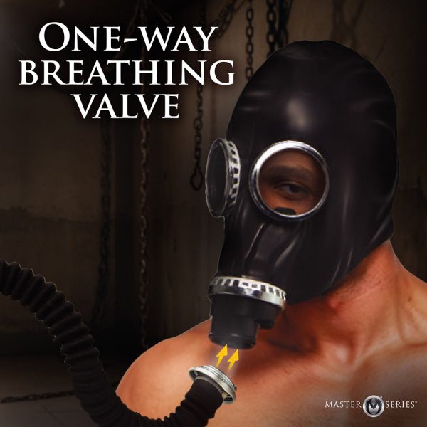 Master Series Rubber Gas Mask with Bottle - Image 5