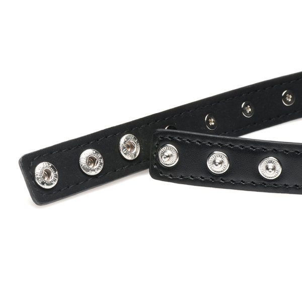 Master Series Spiked Heart Choker Black - Image 6