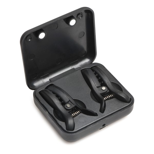 Master Series Vibrating Nipple Clamps with Rechargeable Case - Image 6