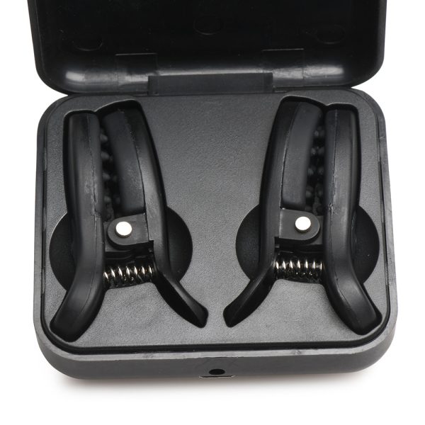 Master Series Vibrating Nipple Clamps with Rechargeable Case - Image 7
