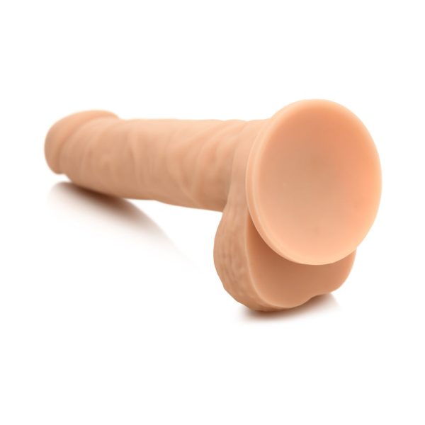 Easy Riders 7 in. Silicone Dildo with Balls Light - Image 6