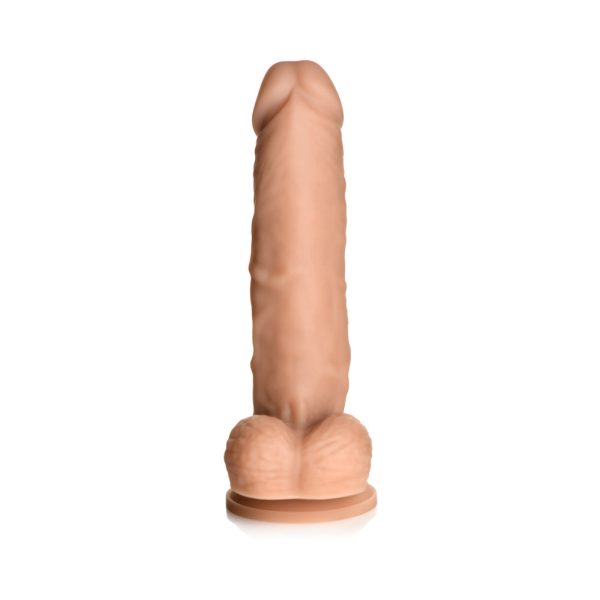 Easy Riders 7 in. Silicone Dildo with Balls Medium - Image 2