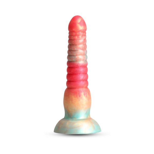 Colours Stacked 6 in. Dildo Red/Gold - Image 2