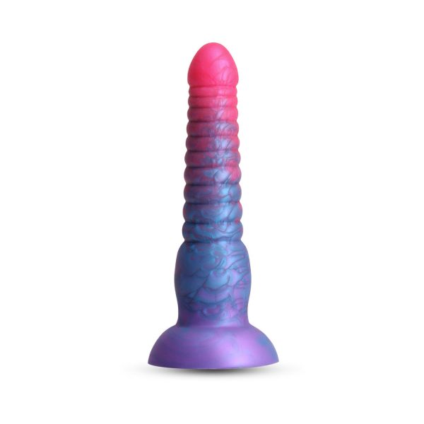 Colours Stacked 6 in. Dildo Pink/Blue - Image 2