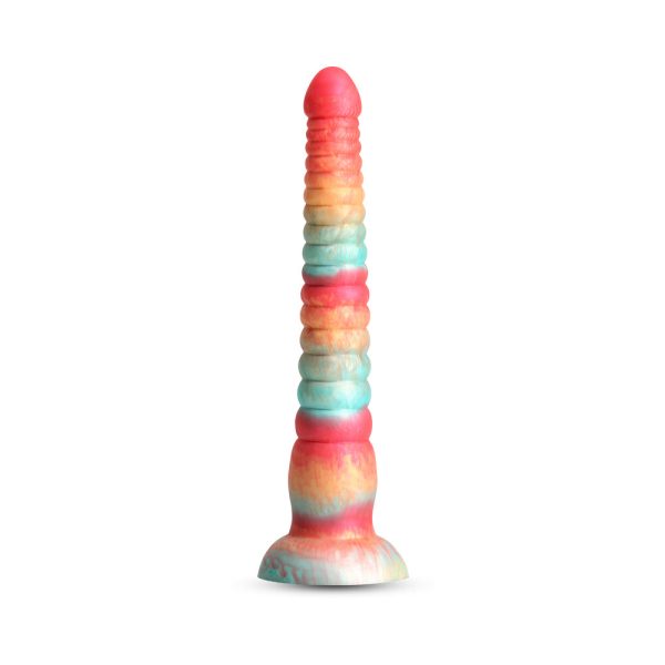 Colours Stacked 9 in. Dildo Red/Gold - Image 2