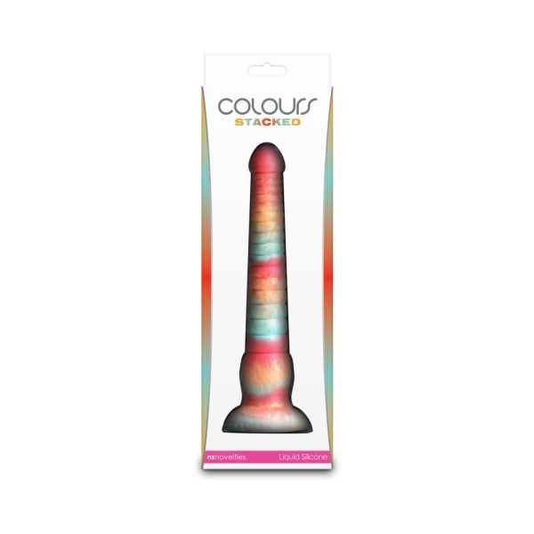 Colours Stacked 9 in. Dildo Red/Gold - Image 4