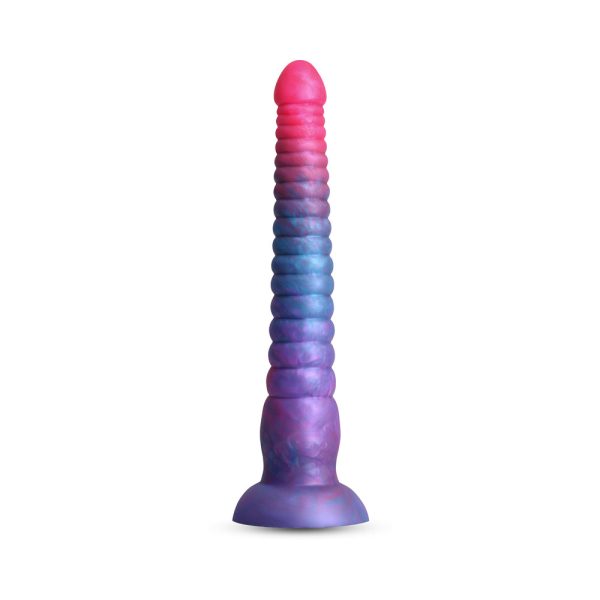 Colours Stacked 9 in. Dildo Pink/Blue - Image 2