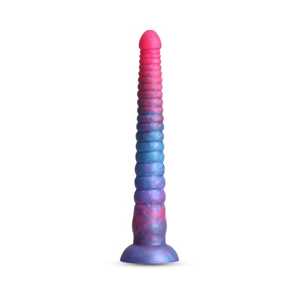 Colours Stacked 12 in. Dildo Pink/Blue - Image 2