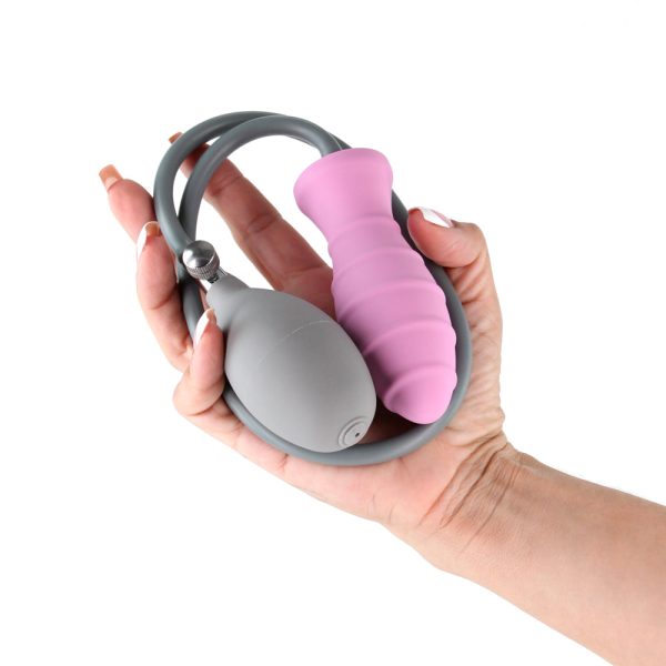 INYA InflataPlay Manual Inflatable Butt Plug Pink - Image 3