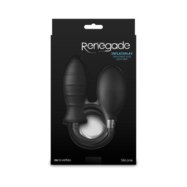 Renegade InflataPlay Inflatable Plug with Grip Black - Image 4