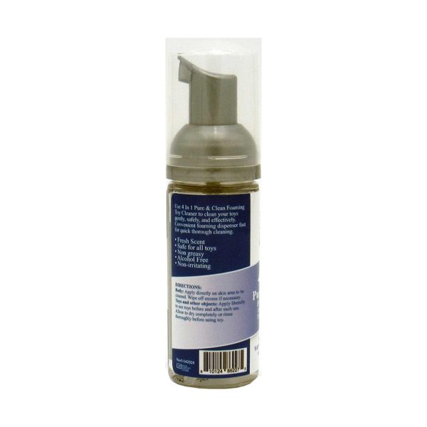Adam & Eve 4 in 1 Pure & Clean Foaming Toy Cleaner 1.6 oz. - Image 2