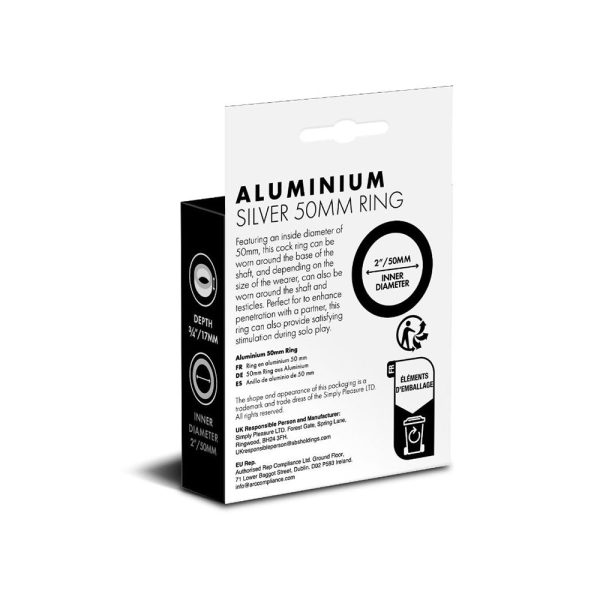 Prowler RED Aluminum Silver 50mm Ring - Image 3