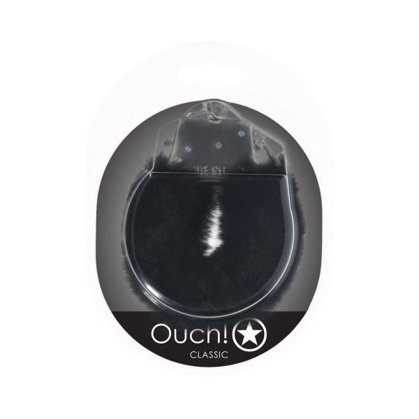 Ouch! Classic Fluffy Handcuffs Black - Image 2
