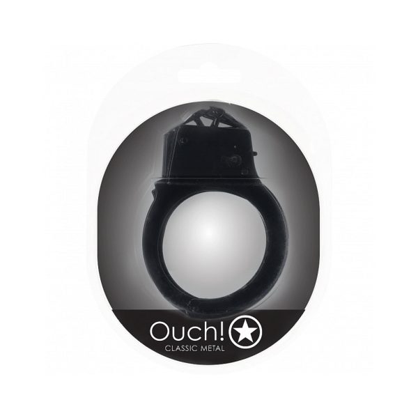 Ouch! Classic Metal Handcuffs Black - Image 2