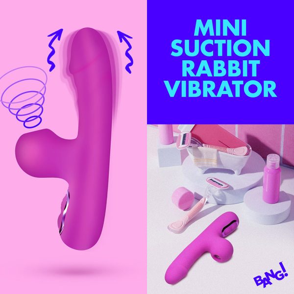 BANG! Mini Suction Rabbit Vibrator Purple - Image 10