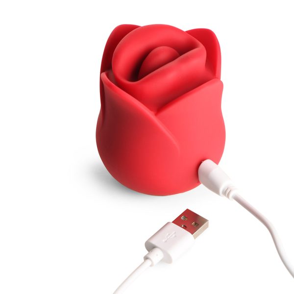Lickgasm Kissing & Vibrating Rose Clitoral Stimulator Red - Image 6