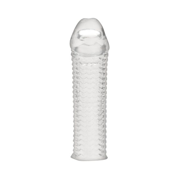 Blue Line 6.5 in. Clear Textured Penis Enhancing Sleeve Extension - Image 3