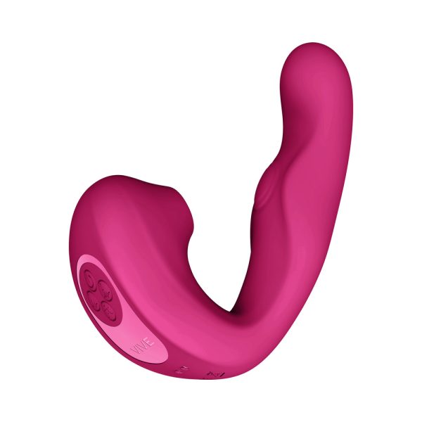 VIVE ZAKI Rechargeable Silicone Airwave Pulse Wave Vibrating G-Spot Vibrator Pink - Image 5