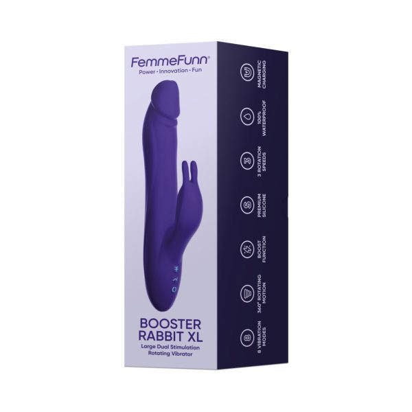 FemmeFunn Booster Rabbit XL Dark Purple - Image 8