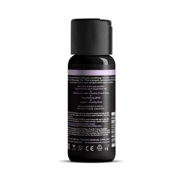 Wicked Lavender and Rosemary Massage Oil 4 oz. - Image 2
