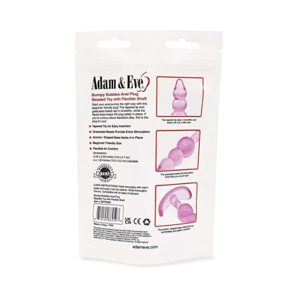 Adam & Eve Bumpy Bubbles Anal Plug (Bag Packaging) - Image 5
