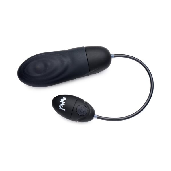 BANG! 7X Pulsing Rechargeable Silicone Bullet Black - Image 2