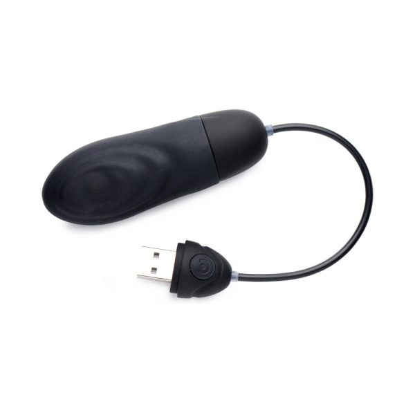 BANG! 7X Pulsing Rechargeable Silicone Bullet Black - Image 8