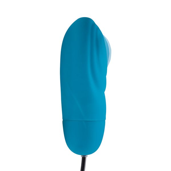 BANG! 7X Pulsing Rechargeable Silicone Bullet Blue - Image 7