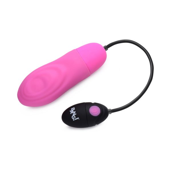 BANG! 7X Pulsing Rechargeable Silicone Bullet Pink - Image 2