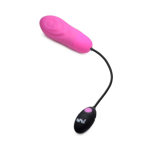BANG! 7X Pulsing Rechargeable Silicone Bullet Pink - Image 3