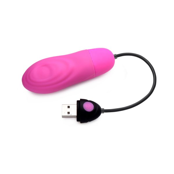 BANG! 7X Pulsing Rechargeable Silicone Bullet Pink - Image 8