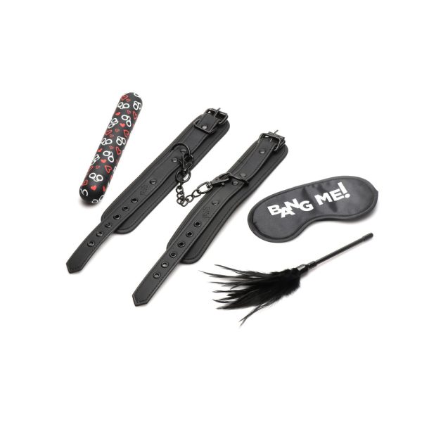 BANG! Bondage Kit XL Bullet, Cuffs, Tickler, and Blindfold - Image 3