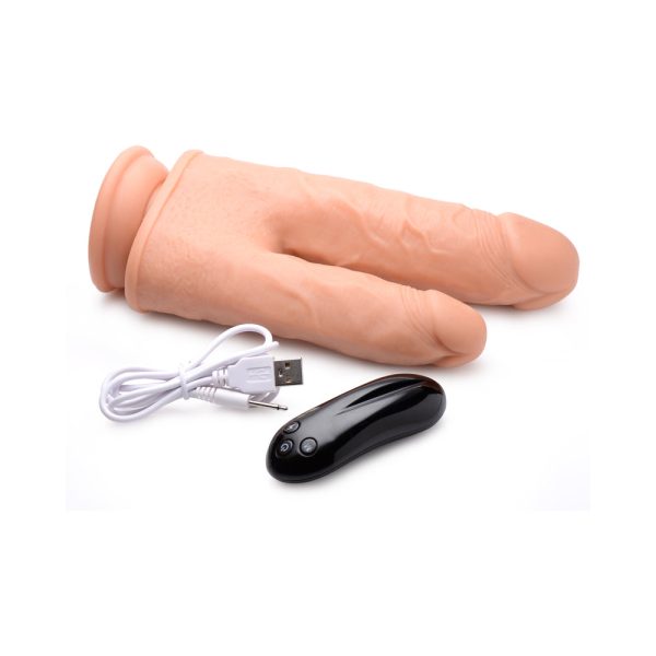 Big Shot Double Shot 8 in. Vibrating & Rotating Double Dong with Remote - Image 8