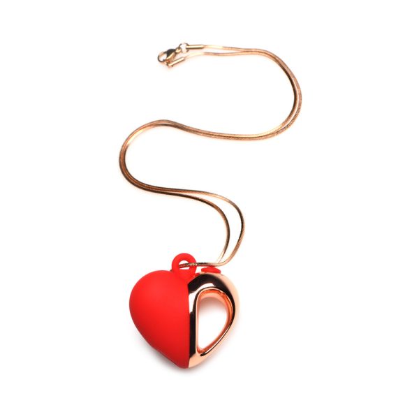 Charmed 10X Vibrating Silicone Heart Necklace - Image 2