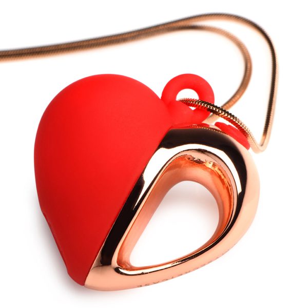 Charmed 10X Vibrating Silicone Heart Necklace - Image 3