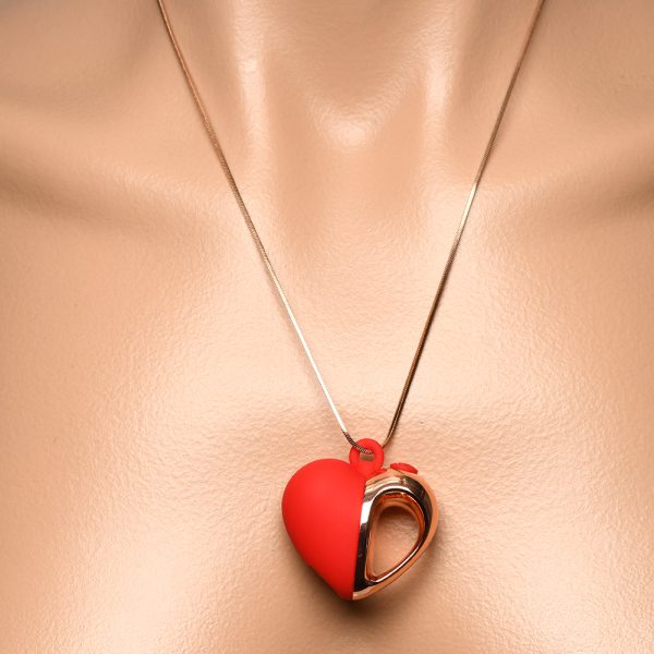 Charmed 10X Vibrating Silicone Heart Necklace - Image 5