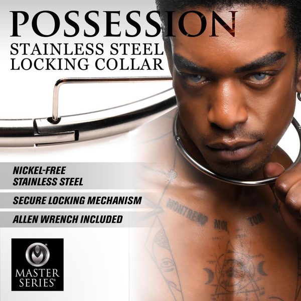 Master Series Possession Stainless Steel Locking Collar M - Image 9