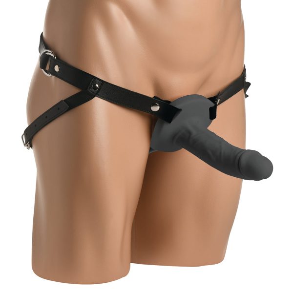 Size Matters Realistic Silicone Penis Sheath Black - Image 4